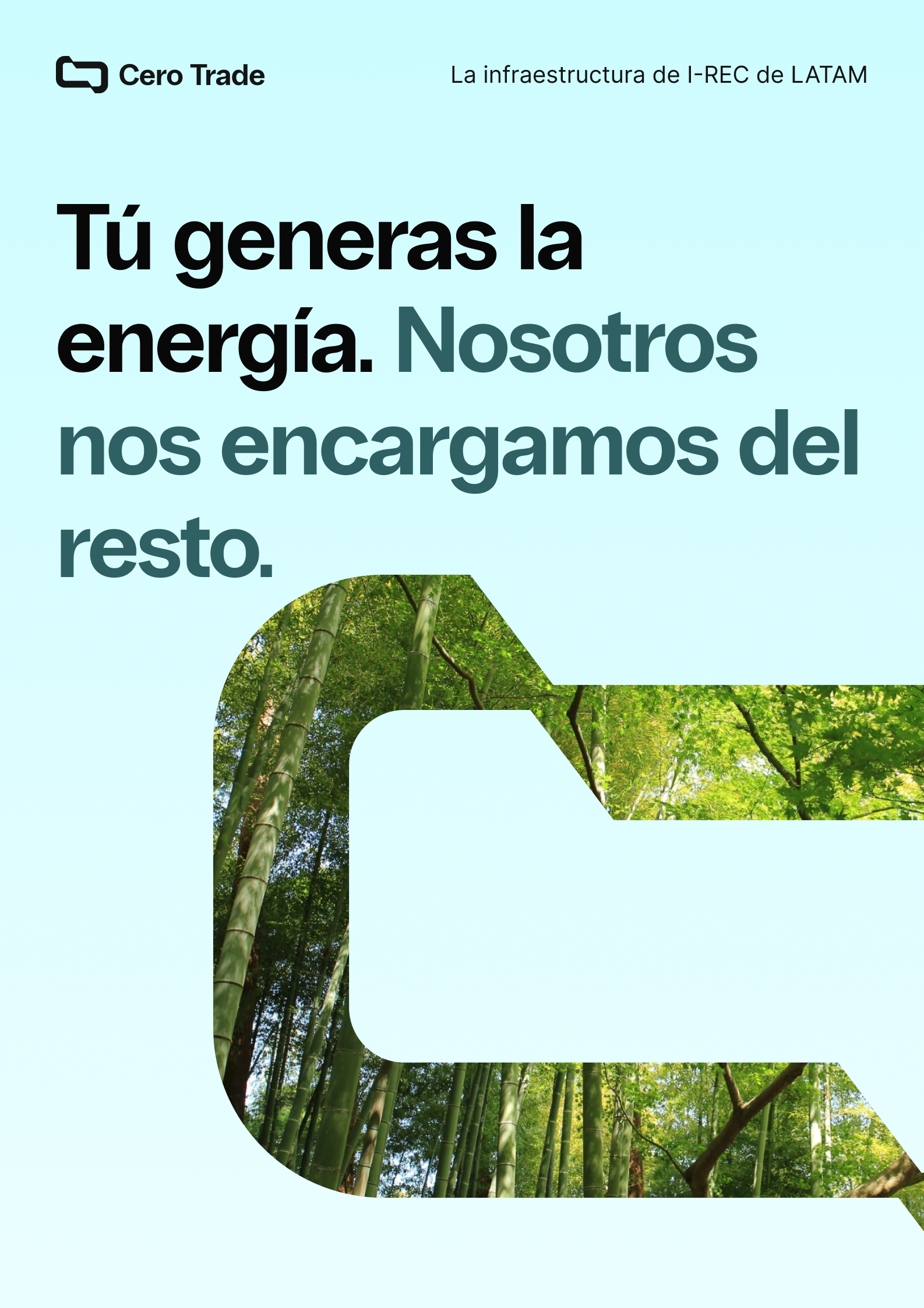 Tú generas la energía. Nosotros nos encargamos del resto. La infraestructura de I-REC de LATAM.